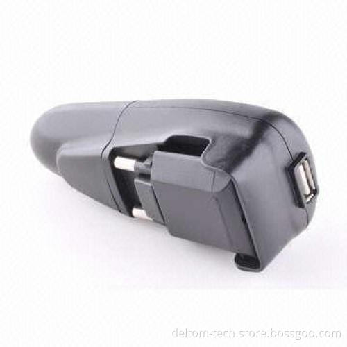 High-quality Universal USB Car Charger with LED Indicator, for iPhone, Samsung